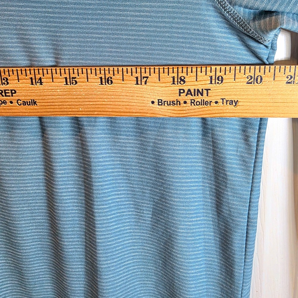 Eddie Bauer Infinity Hoodie Top Pullover Long Sleeve Womens Large Blue Stripe - Picture 11 of 12